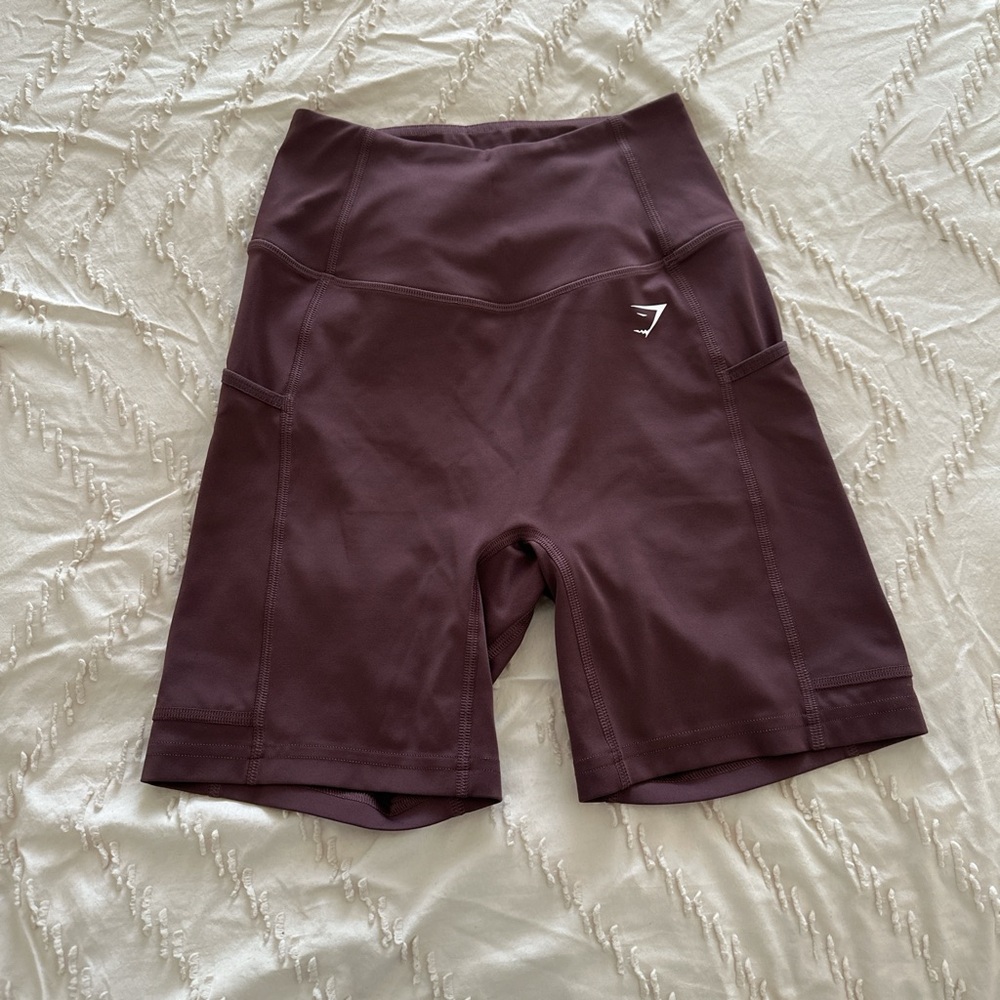 Gymshark Women's Dark Brown Bike Shorts